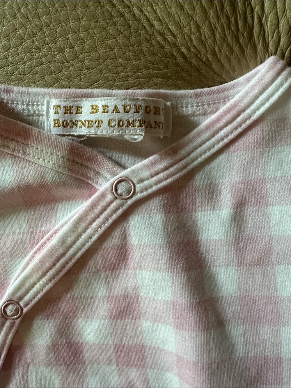 The Beaufort Bonnet Company Pink & White Gingham top and bottoms